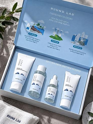 где купить алоэ в ампулах: Round Lab 1025 Dokdo Travel-Friendly Mini Skincare Kit — дорожный — 3