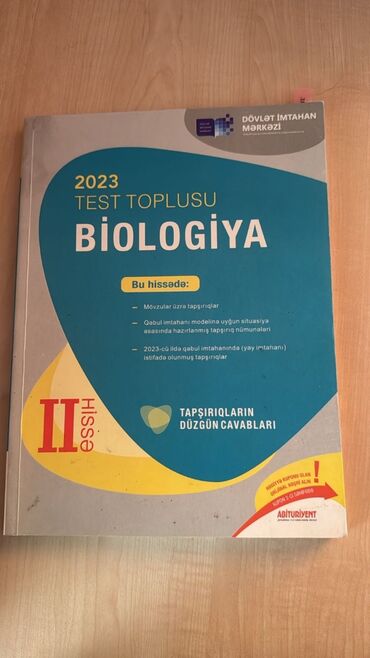 9 cu sinif biologiya dərslik pdf: 2023 biologiya test toplusu 2 ci hisse