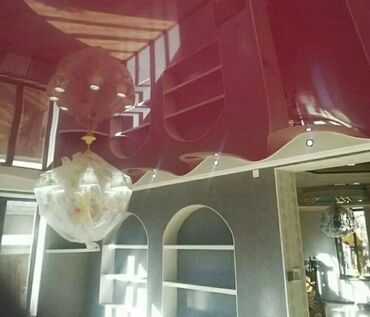 Натяжной потолок: Натяжной потолок Матовое, 3D потолки, Глянцевое Гарантия — 11