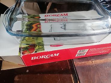 ət məhsulları: BORCAM düzbucaqlı şüşə bişirmə qabı (qapaqlı) reyal alcıya endırım — 1