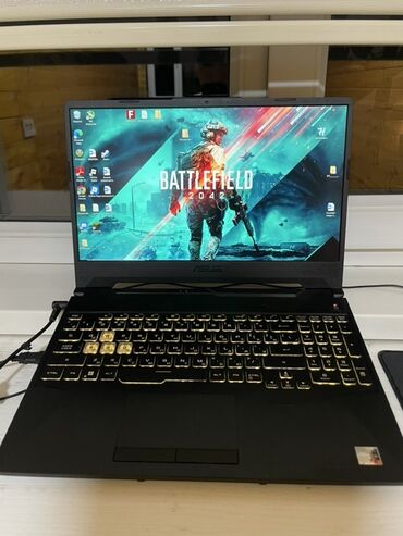 матрицы для ноутбуков: Ноутбук, Asus, 16 ГБ ОЭТ, AMD Ryzen 5, 15.6 ", Оюндар үчүн, эс тутум SSD