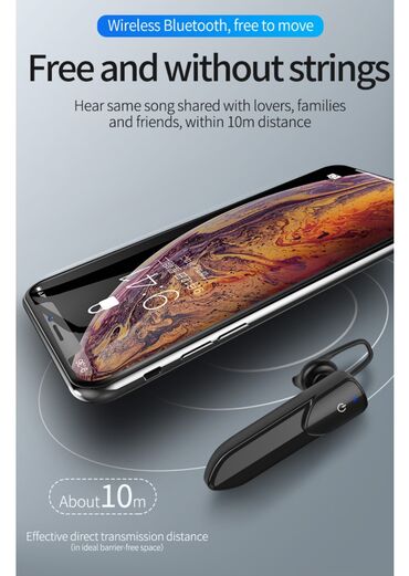 Slušalice: Bluetooth Handsfree Bezicna Slusalica Efektivna udaljenost: 10 metara — 13