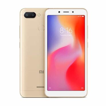 775 ddr3: Redmi, Redmi 6, Колдонулган, 64 ГБ, түсү - Алтын, 2 SIM