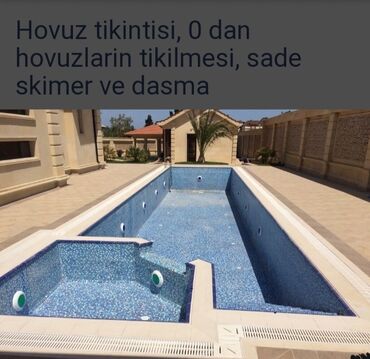 Digər tikinti materialları: Her nov hovuzlarin temiri ve hovuzlarin yuyulmasi