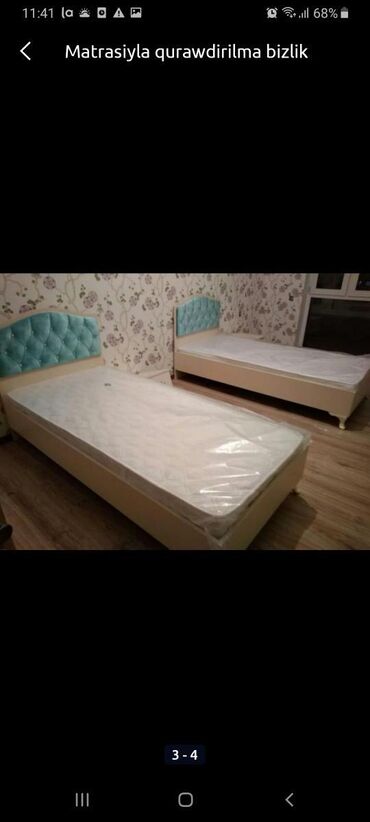 Sifarişlə çarpayılar: Kravatlar Matrasla 200 azn Her novde her rengde 1 mertebe ve 2 mertebe — 10