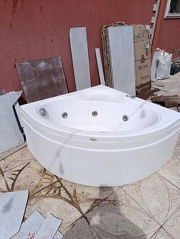 ucuz su cənləri: Künc yerləşdirmə üçün hidromassajlı vanna - Forma: üçbucaq/künc model — 1