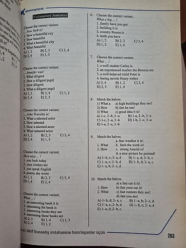 Kitablar və jurnallar: İngilis dili 11-ci sinif, 2020 il — 2