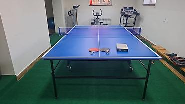 Digər idman və istirahət malları: YENİDİR Yigilib acilan,rahat dasinan tekerli tenis stolu. Olculeri — 7