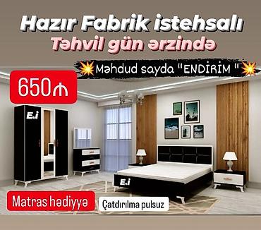 Yataq otağı dəstləri: 2 təknəfərlik çarpayı, Dolab, Termo, 2 tumba, Rusiya, Yeni — 17
