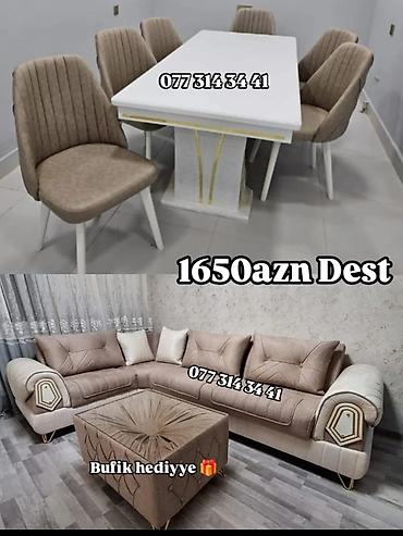 набор ключей: Mebel Dəsti – 1650 AZN - Qonaq otağı və yemək otağı üçün uyğun tam — 1