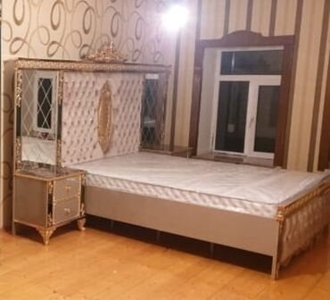кровать двуспальная: Klassik üslubda dəbdəbəli yataq otağı dəsti Tərkibi: - Geniş iki