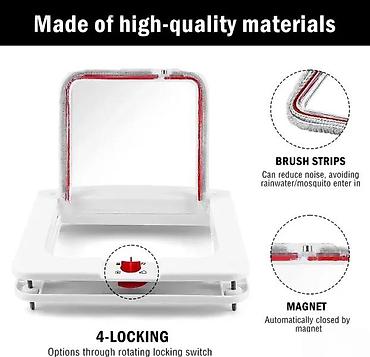 Oprema za kućne ljubimce: Mačja vrata sa 4-smernom bravom (model M) - Funkcija zaključavanja u — 6