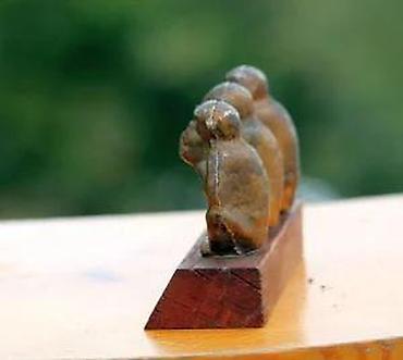 Figure: Vintage Skulptura Statua Tri Mudra Majmuna Bronza Deco. Vintage. Tri — 10