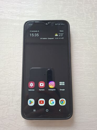Bıçaqlar: Samsung Galaxy A10, 32 GB, rəng - Qırmızı, Sensor, İki sim kartlı, Face ID
