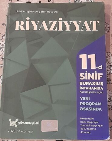 güvən riyaziyyat pdf yüklə 2023: Riyaziyyat Ülfət Adıgözəlov,Şahin Rəcəbov 11 sinif Güvən 2023/4-cü