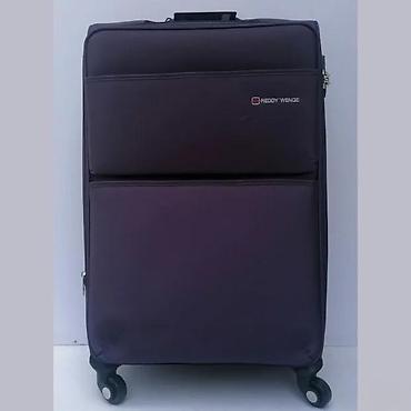 Putni koferi i torbe: Reddy Wenge kofer na točkiće – tekstilni, tamnoljubičaste boje — 1