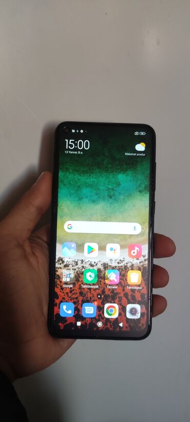 Xiaomi: Xiaomi Redmi Note 9, 128 GB, rəng - Qara, 
 Sensor, İki sim kartlı, Face ID