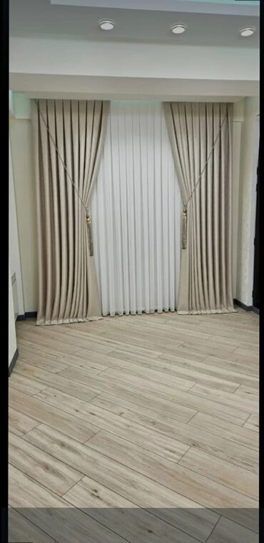 Pərdə və tüllər: Zərif ağ tül pərdə, üzərində incə naxışlarla bəzədilib. Otağınıza — 6