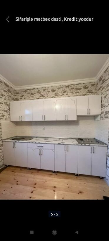 Mətbəx mebeli: Sifarişlə hazırlanmış müxtəlif ölçülü mətbəx mebelləri. Rəng və dizayn — 19