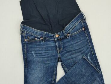 oliwkowe jeansy damskie: Jeans, XS (EU 34), condition - Good