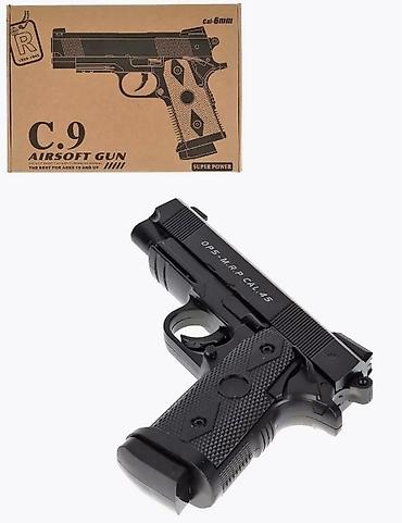арбизовый пистолет: Airsoft Gun C.9 железный игрушечный пистолет! Полностью из металла в — 4