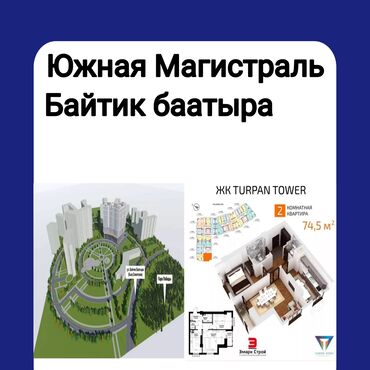 Склады и мастерские: 2 комнаты, 75 м², Элитка, 7 этаж, ПСО (под самоотделку)