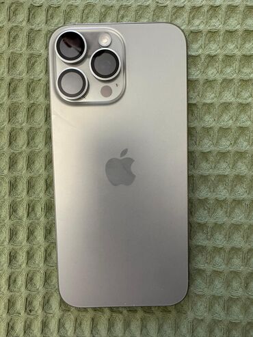 наушники айфон проводные цена: IPhone 16 Pro Max, Колдонулган, 256 ГБ, Natural Titanium, Коргоочу айнек, Куту, 100 %