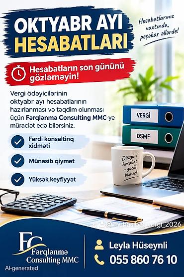 hovsanda iş: 🚨 OKTYABR AYI HESABATLARI Hesabatların son gününü gözləməyin! Vergi — 1
