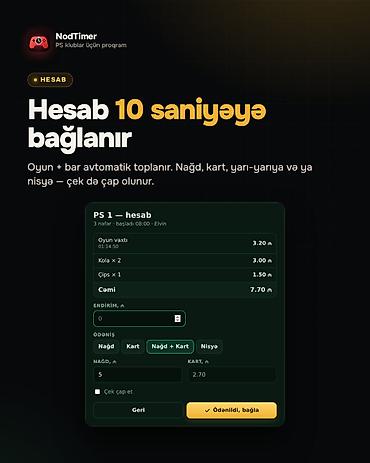 kompüter təmiri: PlayStation klublar üçün idarəetmə proqramı — NodTimer 🎮 ✅ Hər — 4