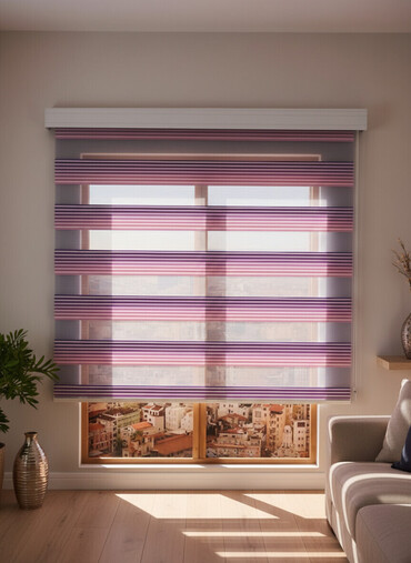 Jalüzlər: Zebra tipli pərdələr, həm jalüz, həm də pərdə funksiyalarını — 1