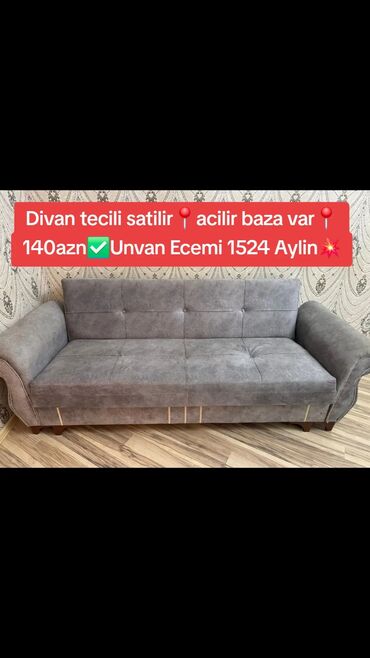 Кресла: Divan tecili satilir📍acilir baza var📍140azn✅Unvan Ecemi 1524 Aylin💥