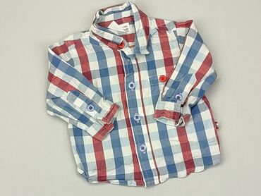 koszula w kratę: Bluzka, Coccodrillo, 0-3 m, stan - Dobry