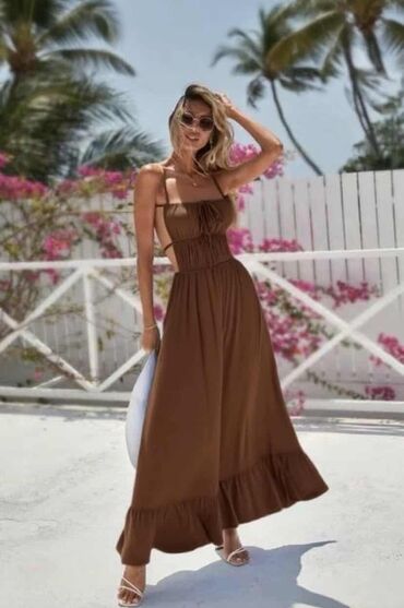 Haljine: 9Fashion Woman bоја - Maslinasto zelena, Na bretele — 5