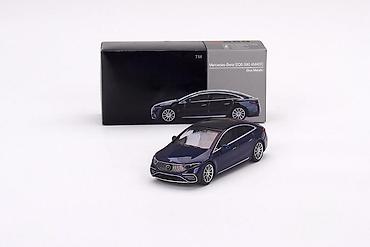 🚘 Mercedes-Benz EQS 580 4MATIC Nautical Blue Metallic 2023 – MiniGT