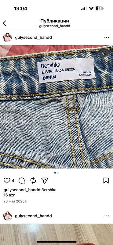 cins walvar: Cinslər, Bershka, rəng - Mavi — 1