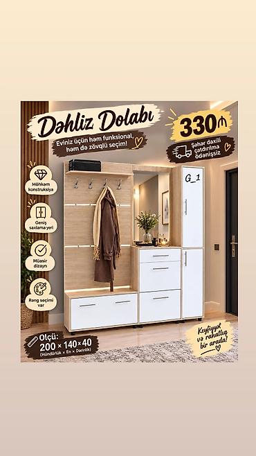 mebel skaflar: Dəhliz Dolabı – eviniz üçün həm funksional, həm də zövqlü seçim - — 1