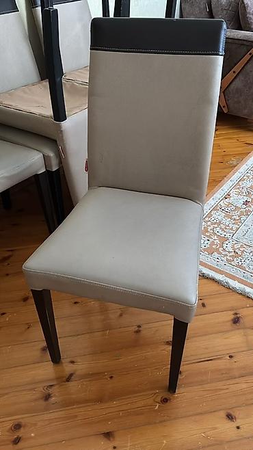 Stullar: 6 ədəd Qonaq otağı üçün yumşaq oturacaqlı stul - Dizayn: Minimalist — 1