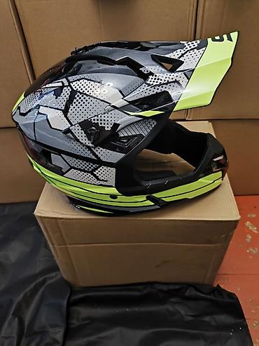 Шлемы: Мотошлем кроссовый (интеграл с визором-пиком) - Тип: полноразмерный — 9