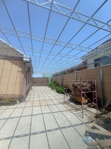 Сварка: Навес из поликарбоната с металлическим каркасом. Подходит для создания — 8