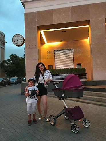 Модульные коляски: Stokke Xplory uşaq arabası – bənövşəyi rəng - Modul sistem: beşik — 3