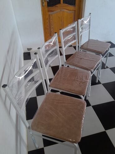 Sifarişlə restoran stulları: Metal, Azərbaycan, Nabuk, Pulsuz quraşdırılma, Zəmanətli, Kredit yoxdur — 13