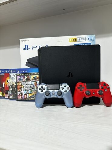 поко ф 4 gt цена в бишкеке: PS4 slim Состояние идеал Брал для себя Не вскрытый и не прошитый В