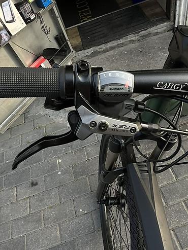 velosiped nagd: Şəhər/trek tipli velosiped – yaşıl rəng, yüngül alüminium gövdə — 8