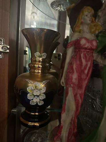 Digər dəstlər və servizlər: Məişət qabları dəsti - Boyalı, əl naxışlı dekorlu, ayaqlı iri — 7