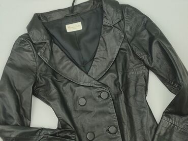 kurtka zimowa local heroes: Massimo Dutti, Women`s leather jacket, size S (EU 36)