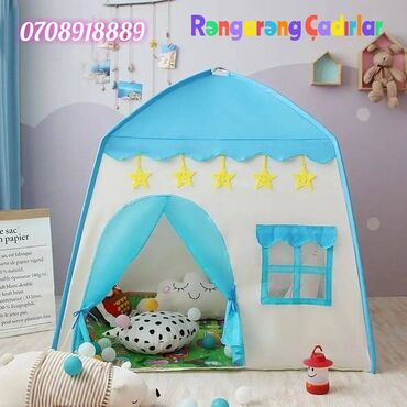 Uşaqlar üçün digər mallar: Uşaq oyuncaq çadırları, evi. Uşaqlar üçün qatlanan uşaq oyun evi uşaq — 2