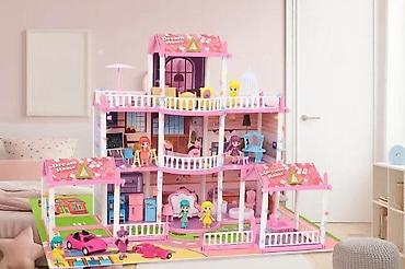 bager igracka za decu: Velika kuća za lutke – Princess House Assembly Set, 244 delova - — 1