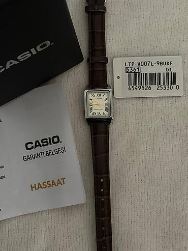 Aksesuarlar: CASIO qadın qol saatı – LTP-V007L-9BUDF yenidir, heç geyinməyib — 4