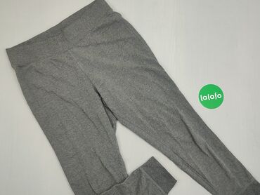 Spodnie: Spodnie, XL (EU 42), stan - Dobry, wzór - Jednolity kolor, kolor - Szary, H&M