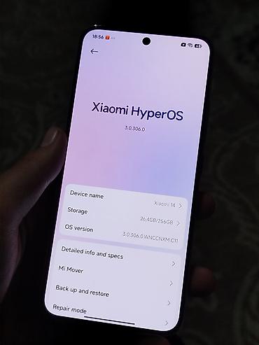 Уюлдук телефондор жана аксессуарлар: Xiaomi, 14, Колдонулган, 256 ГБ, түсү - Ак, 2 SIM — 7
